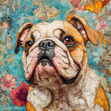 Dog Sign, English Bulldog Sign, DCO-12927, Sign For Wreath, 10x10